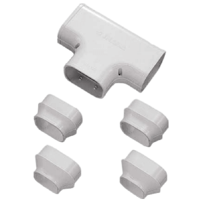 Klimaanlage T-Stück - WEISS (ST-77-W)