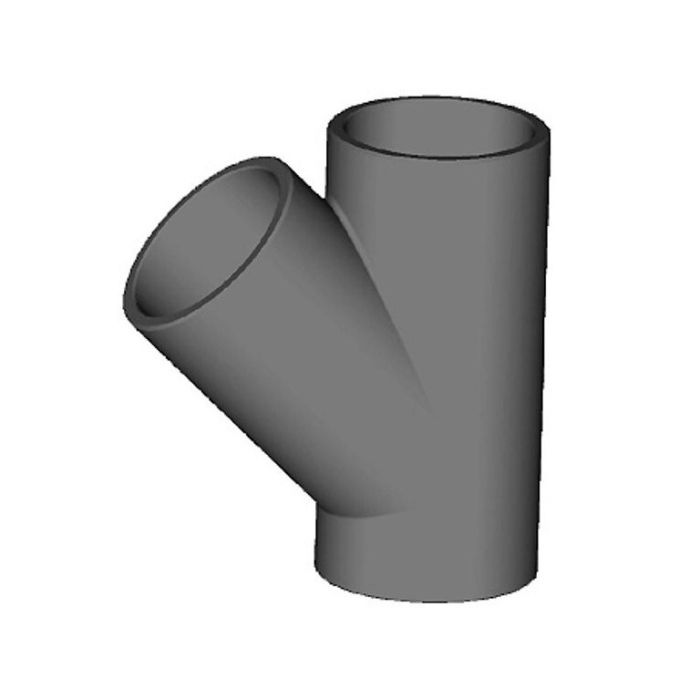 Isoliertes Rohrsystem T-Stück 45° – Ø 180 mm 
