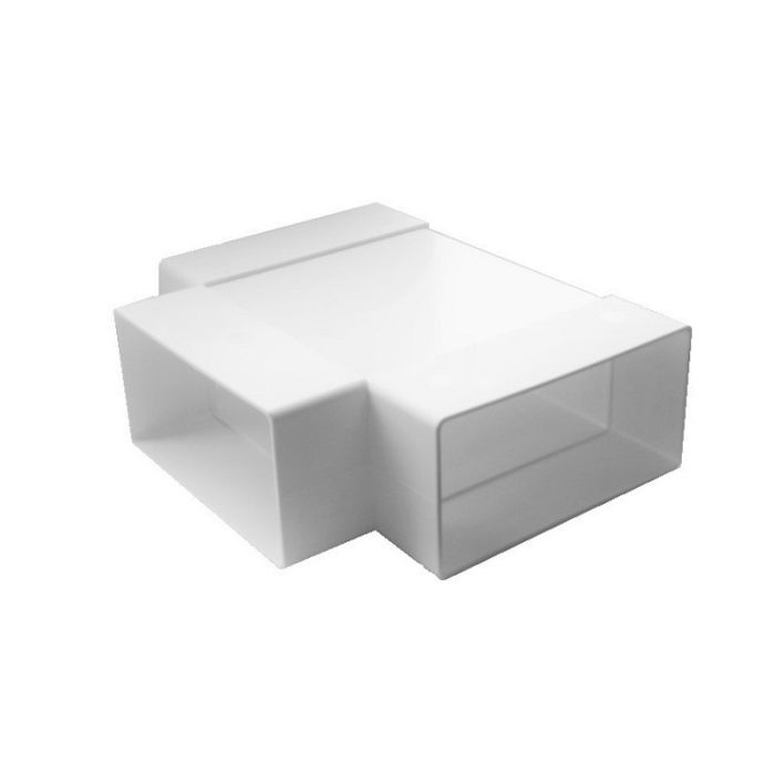 Horizontales Kunststoff-T-Stück 90° für einen Luftkanal von 220 x 90 mm