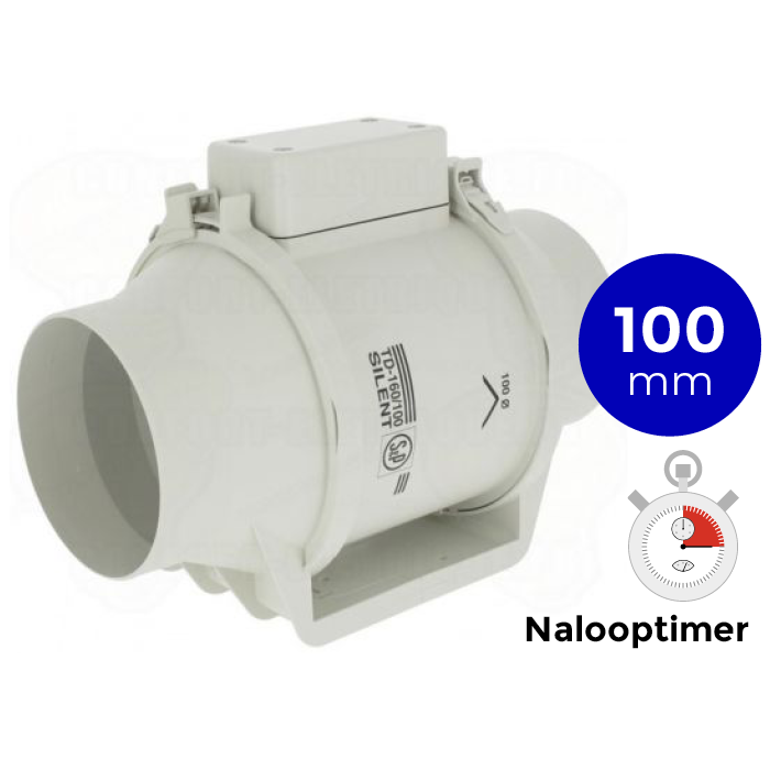 Soler & Palau Rohrventilator TD-160/100 NT Silent mit Nachlauf - ⌀ 100mm