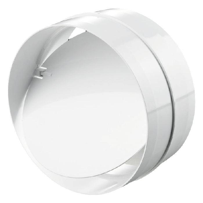 Rohrverbinder mit Rückschlagkleppe - rund - Ø 125 mm
