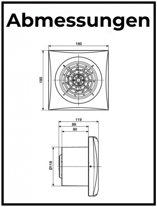 Badlüfter Soler und Palau Silent (200CZ) – Ø 120 mm – STANDARD