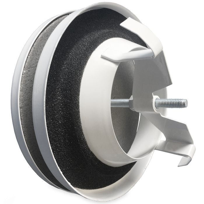 Tellerventil Metall - Zuluft - Ø 100 mm - weiß RAL9016