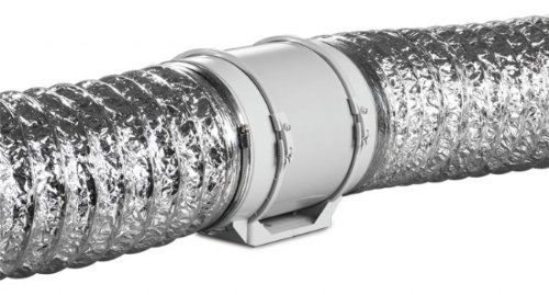 Blauberg TURBO-E-125T Rohrventilator mit Nachlauf – 280 m3/h – 125-mm-Anschluss