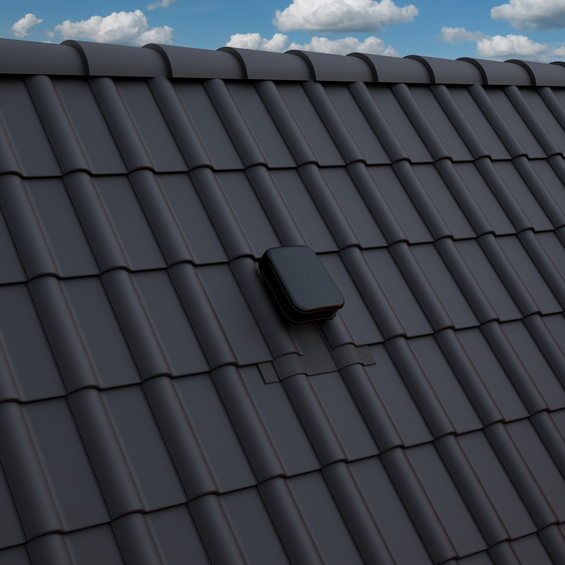Ubbink Valetis - unisolierte Dachdurchführung - Neigungswinkel 15-67° - Ø100 bis 160mm