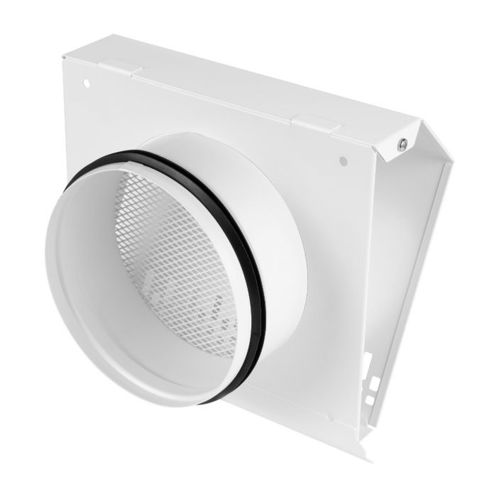 Whisper Luxe Design Wetterschutzgitter 125mm - Zuluft - WEISS Whisper Luxe Design Wetterschutzgitter 125mm - Zuluft - WEISS