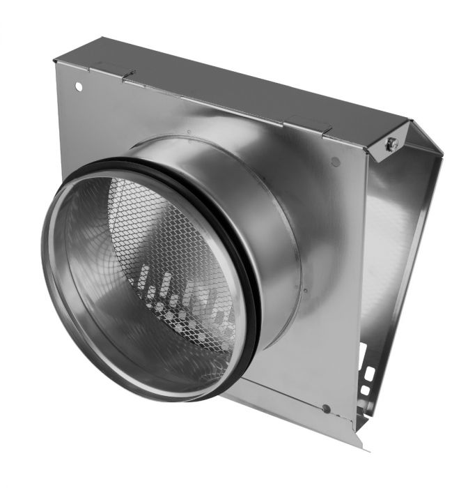 Whisper Luxe Design Wetterschutzgitter 125mm - Zuluft - Edelstahl