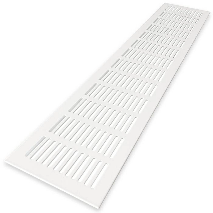 Lüftungsstreifen Aluminium LxH 500 x 130 mm (G61-5013W) WEISS RAL9010