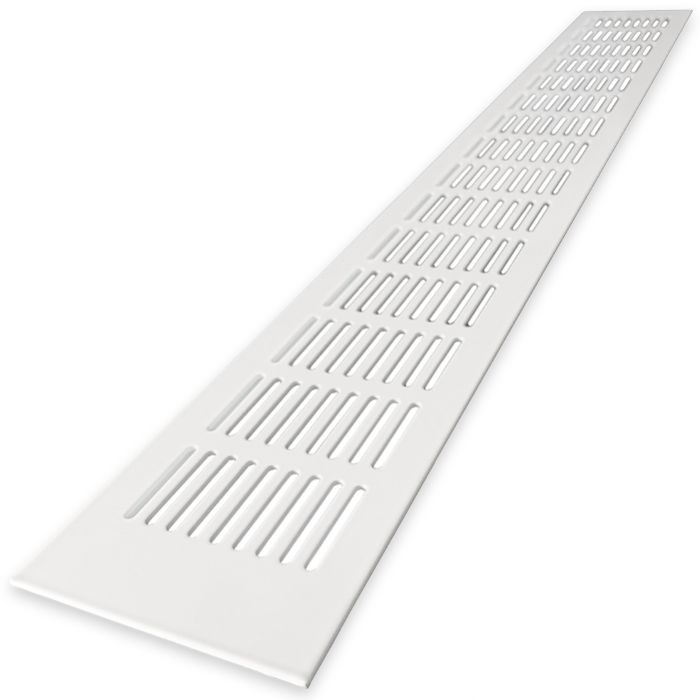 Lüftungsstreifen Aluminium LxH 600 x 80mm (G61-6008W) - WEISS RAL9010
