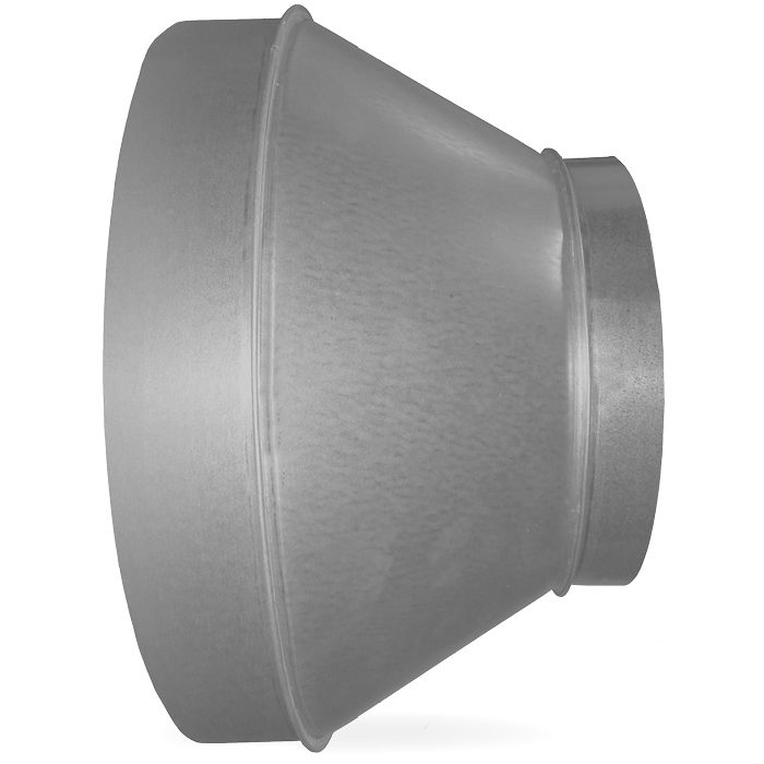 Reduzierstück für Wickelfalzrohr von Ø 400 mm auf Ø 250 mm