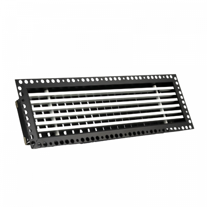 Einbaufähiges rahmenloses Lüftungsgitter - 100x50mm - für Kanal 110 x 55mm Einbaufähiges rahmenloses Lüftungsgitter - 100x50mm - für Kanal 110 x 55mm