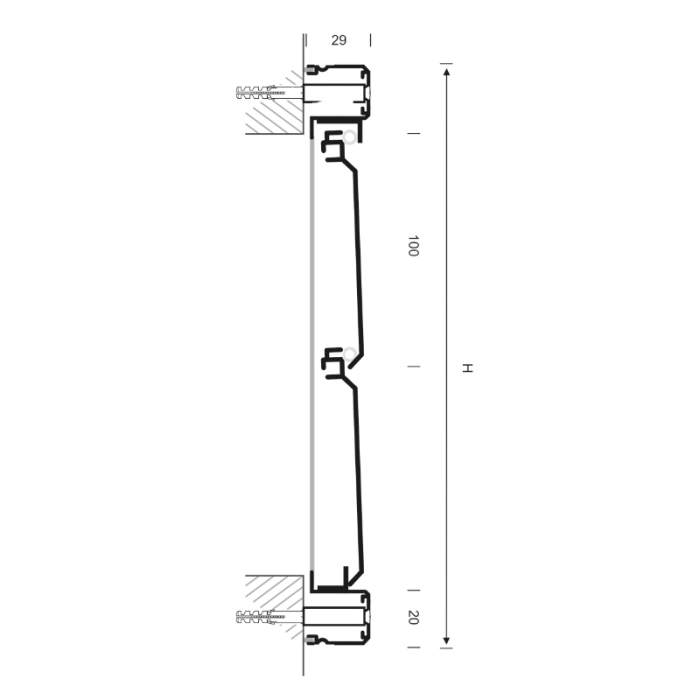 Lamellengitter VTA-7120 (AUFBAU) – Aluminium - MASSANFERTIGUNG VENTIMA