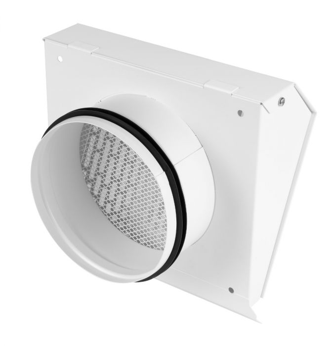 Whisper Luxe Design Wetterschutzgitter 150mm - Abluft - WEISS Whisper Luxe Design Wetterschutzgitter 150mm - Abluft - WEISS