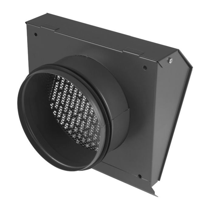 Whisper Luxe Design Wetterschutzgitter 160mm - Abluft - Graphit grau