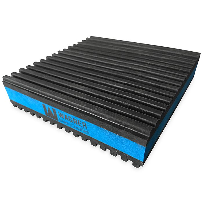 DiversiTech MP-4E Antivibrationsmatte aus Gummi 100 x 100 x 20 mm - mit zusätzlicher Schaumstoffschicht