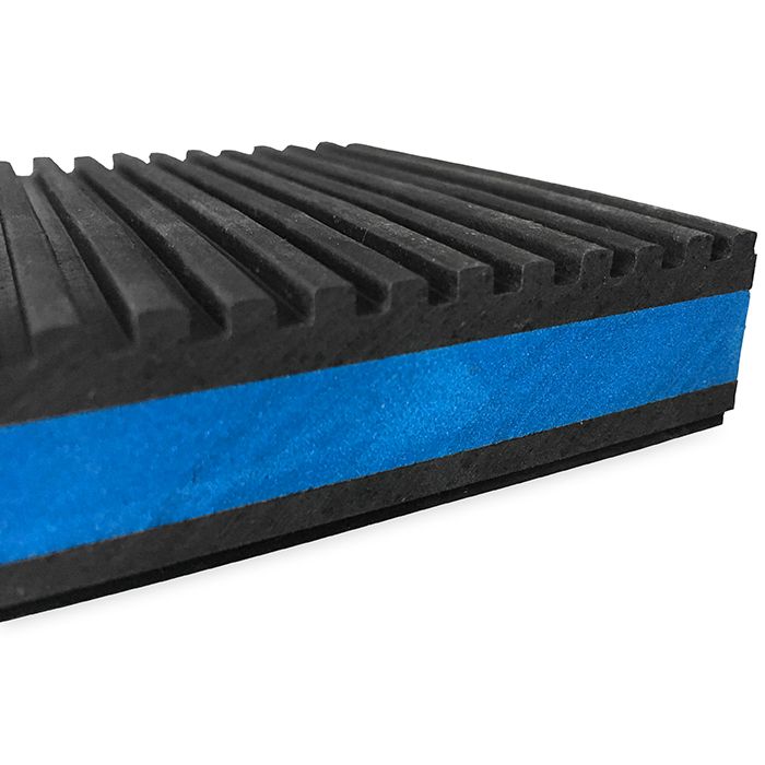DiversiTech MP-4E Antivibrationsmatte aus Gummi 100 x 100 x 20 mm - mit zusätzlicher Schaumstoffschicht