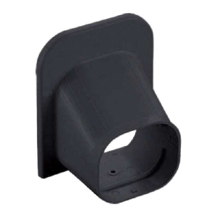 Klimaanlage Wand-Decke Endstück - SCHWARZ (SP-77-K)