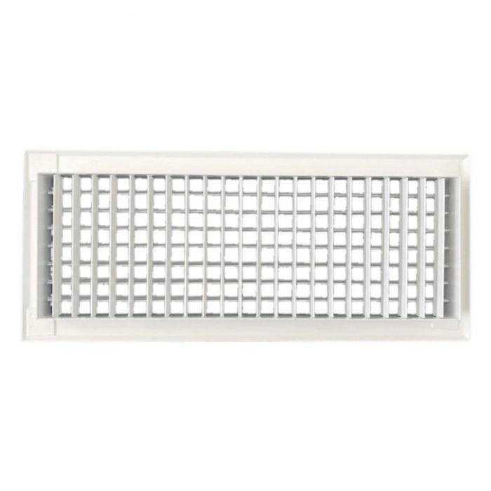 Wandgitter VTA-8110D (EINBAU) Stahl – 300 x 300 mm – mit verstellbaren Doppellamellen