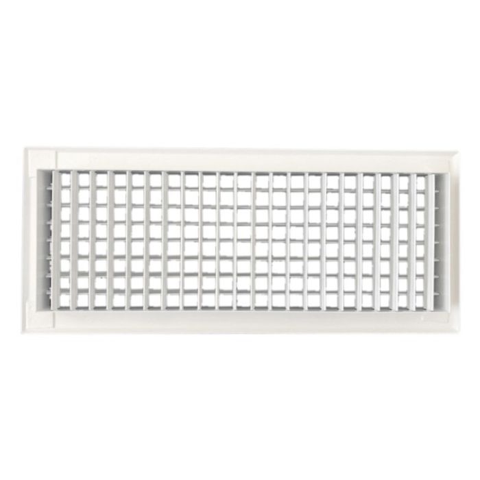 Wandgitter VTA-8110D (EINBAU) Stahl – 400 x 100 mm – mit verstellbaren Doppellamellen