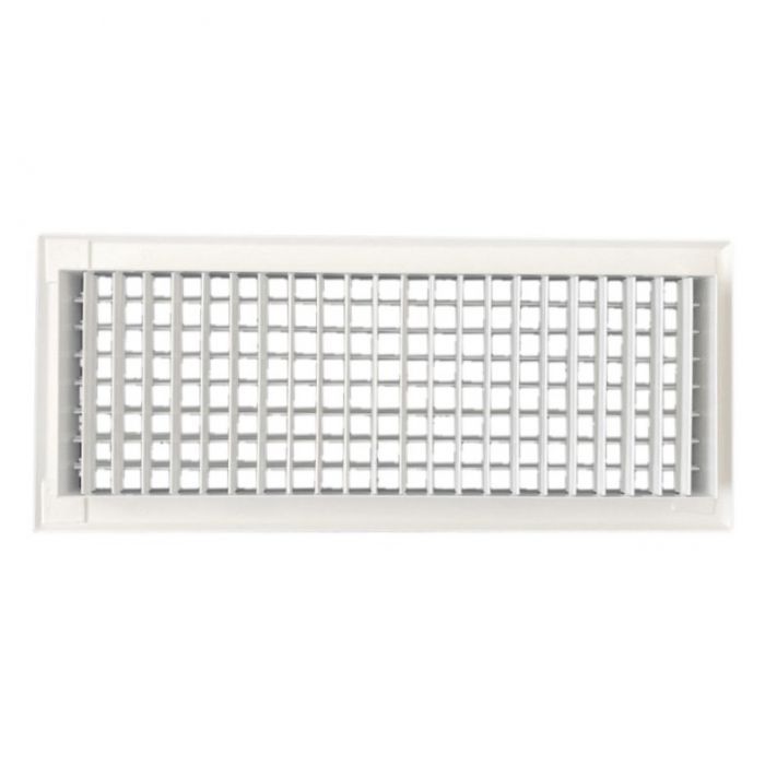 Wandgitter VTA-8110D (EINBAU) Stahl – 400 x 150 mm – mit verstellbaren Doppellamellen