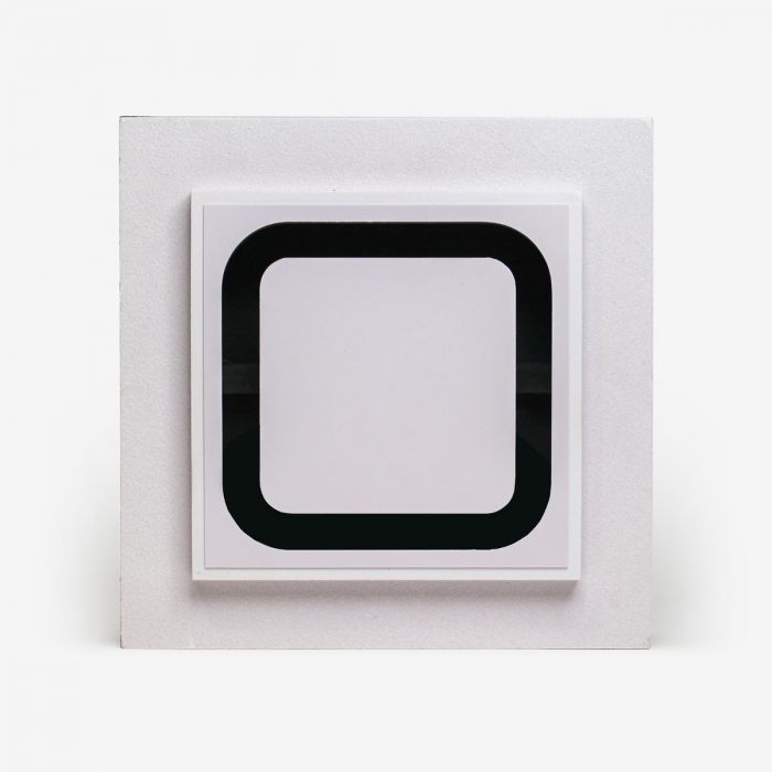 Whisper einstellbares Designventil - QUADRATISCH - 125mm - Zuluft/Abluft - Weiß - mit Plenum