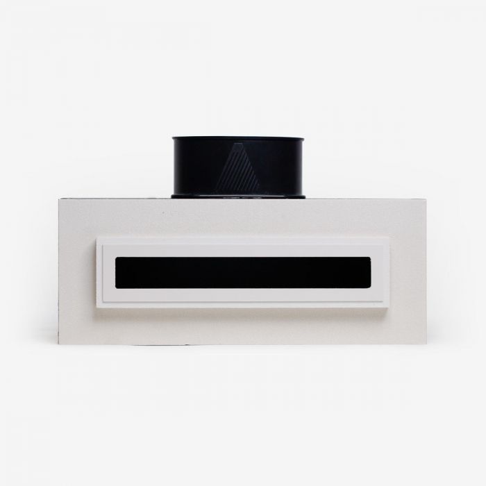 Whisper einstellbares Designventil - LINE - 125mm - Zuluft/Abluft - Weiß - mit Plenum Whisper einstellbares Designventil - LINE - 125mm - Zuluft/Abluft - Weiß - mit Plenum