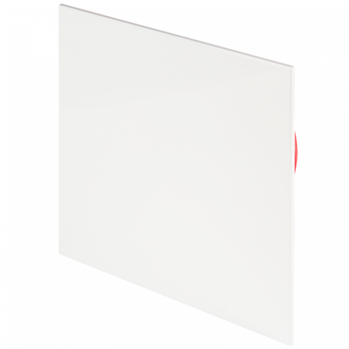 Whisper Design Quadrat Tellerventil Kunststoff - Abluft und Zuluft - WEISS RAL9016 - Ø 125 mm