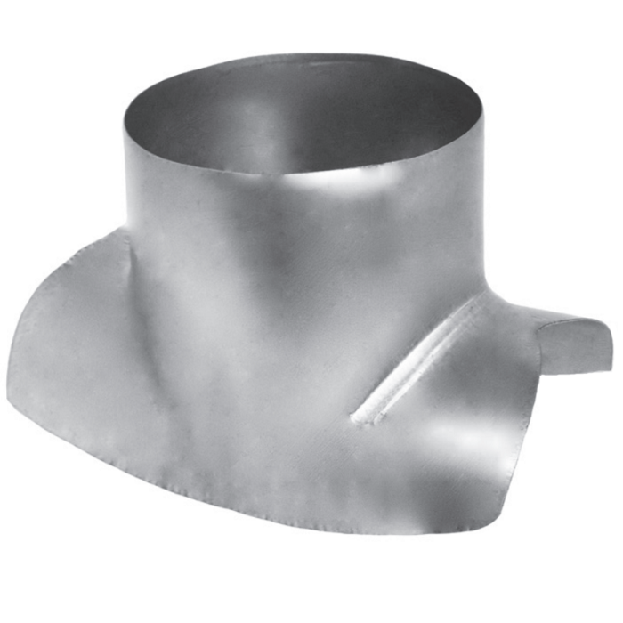 Wickelfalzrohr Sattelstutzen Ø 355 mm mit 90°-Abzweig Ø 355 mm