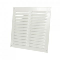 Aluminium Lüftungsgitter Aufputz 250 x 250 mm – WEISS (1-2525W) Aluminium Lüftungsgitter Aufputz 250 x 250 mm – WEISS (1-2525W)