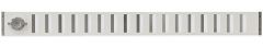Abschließbares Schiebegitter Aluminium - Aufbaumontage 1000 x 90 mm - weiß