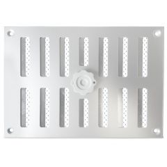 Abschließbares Schiebegitter Aluminium - Aufbaumontage 215 x 150 mm