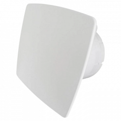 Whisper pro-design Badlüfter - Ø100mm - mit Nachlauf timer und Feuchtigkeitssensor - bold line - Kunststoff - weiß