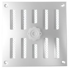 Abschließbares Schiebegitter Edelstahl - Aufbaumontage 245 x 245 mm