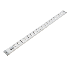 Abschließbares Schiebegitter Aluminium - Aufbaumontage 470 x 30 mm (3-4703AA)