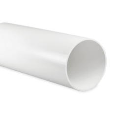 Kunststoff-Lüftungsrohr rund  Ø 125 mm - Länge 0,5 Meter