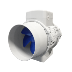 Blauberg TURBO-E-100T Rohrventilator mit Nachlauf – 187 m3/h – 100-mm-Anschluss Blauberg TURBO-E-100T Rohrventilator mit Nachlauf – 187 m3/h – 100-mm-Anschluss