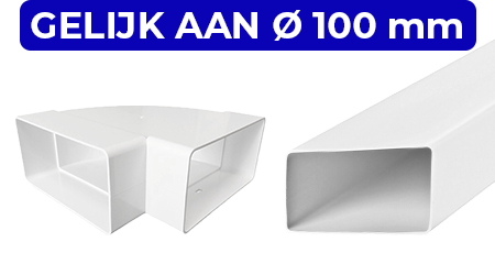 Flachkanal Kunststoff 120 x 60 mm